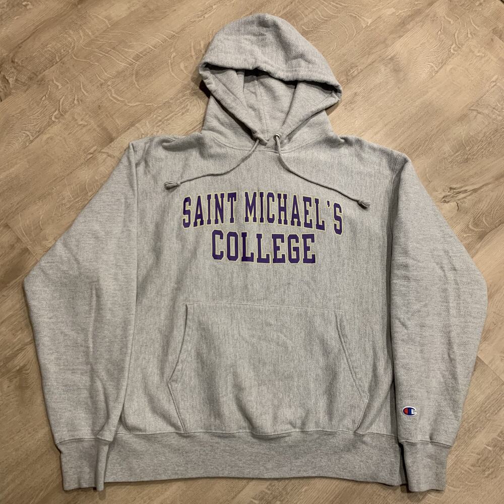 Champion Reverse Weave Saint St Michael's College Purple Knights Hoodie Men's XL